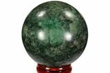 Polished Fuchsite Sphere - Madagascar #104235-1